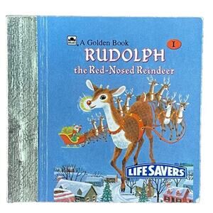 Vintage 1958 Golden Book Rudolph the Red-Nosed Reindeer Children's Story